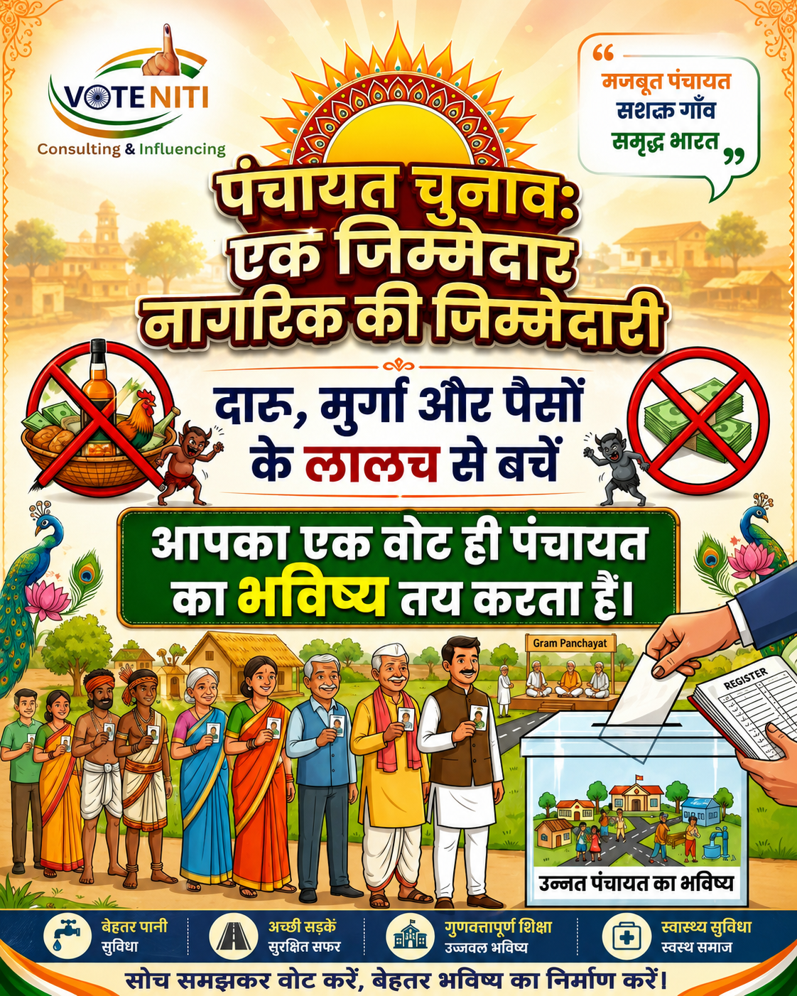 पंचायत चुनाव: एक जिम्मेदार नागरिक की जिम्मेदारी